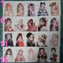 cottonmelody様 人物 ステッカー 国内作家 バラ売り可②