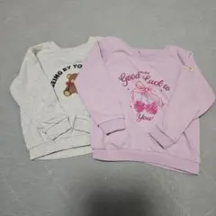 しまむらfeel perge トレーナー 100cm 　2点セット