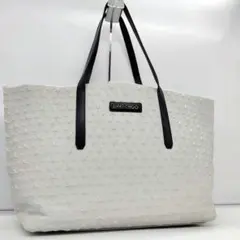 JIMMY CHOO ソフィア ピムリコ トートバック パンチング シルバー
