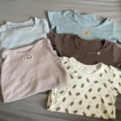 5点まとめ シャツ肌着 ロンパース 半袖 長袖　90cm〜95cmサイズ