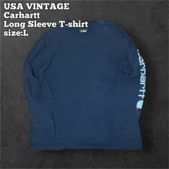 USA古着 Carhartt カーハート ロングスリーブシャツ 長袖 ブラックL