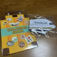 STARLUX 塗り絵ブックと飛行機風船セット