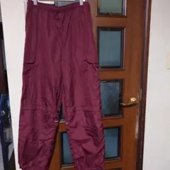 バーガンディ・ネイビー LLサイズ パンツ