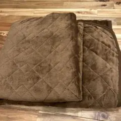 ブラウン キルティング 敷きパッド 200×200 cm