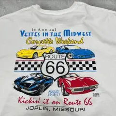 00s スーパーカー イベント ルート66 車 アメリカ tシャツ ヘインズ