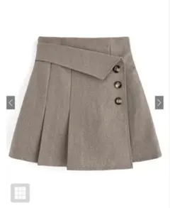 GRL インパン裏地付きアシンメトリーミニスカート[tu725]