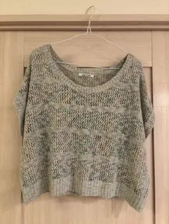 最終値下済: ナイスクラップ / 半袖ニット.