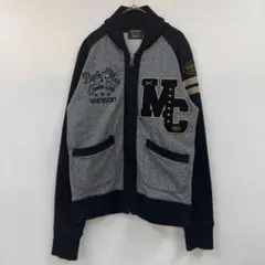 vanson バンソン スウェット カーディガン ZIP BIG ワッペン 刺繍のサムネイル