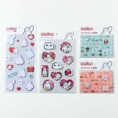 【正規品】セリア　ディズニー　ベイマックス　シール　4枚セット