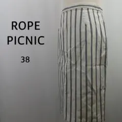 ROPÉ PICNIC　新品タグ付　ストライプスカート　38　綿98%