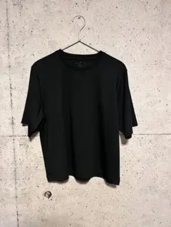 無印良品　クルーネック ワイド半袖Tシャツ ブラック Sサイズのサムネイル