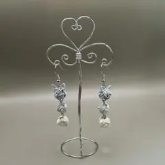 猫好きさんにおすすめの、水引ハンドメイドピアス