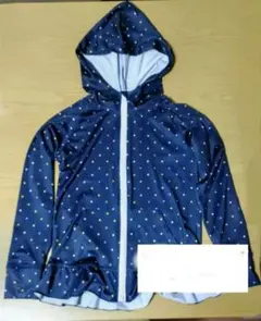 ラッシュガード　フード付き 水玉　140