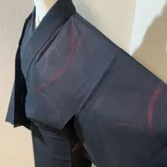 ✿*✿様 B324⭐️正絹　紗　唐草模様　夏着物　逸品　広襟