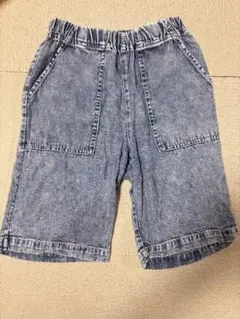 ライトオン【MPS】デニム調ハーフパンツ ゴムウエスト