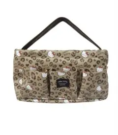 ハローキティ　日焼け　ヒョウ柄　仕切り付き　収納ケース