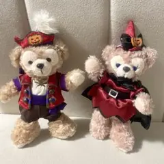 ディズニーシー　ダッフィー　シェリーメイ　ハロウィン　ぬいぐるみバッジ　ぬいば