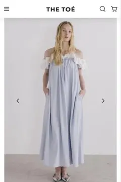 thetoe Erie Frills Onepiece blue ワンピース - メルカリ