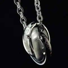 【定価11500円！】　トリプルリングネックレス