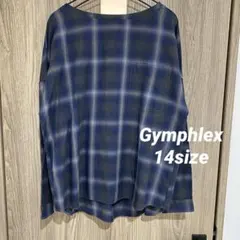 新品　Gymphlex チェックシャツ　プルオーバー