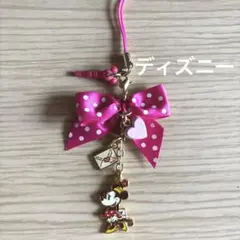 ひ*）様 ディズニー ミニーちゃん ストラップ 30周年