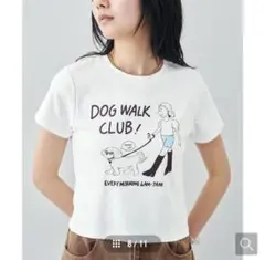 【FELISSIMO】大人のクロップドTシャツ