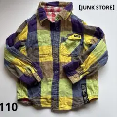 【JUNK STORE】リバーシブルチェックシャツ 長袖シャツ