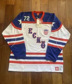 Y2K Ecko Unltd 刺繍入りホワイトホッケージャージ サイズXl