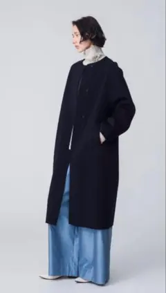 2026年最新】Ebure コート ネイビーの人気アイテム - メルカリ