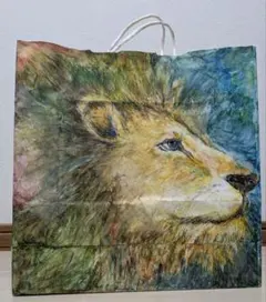 ライオンの絵 アート 個人 実用性なし