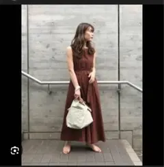 SLOBE IENA ノースリーブロングワンピース