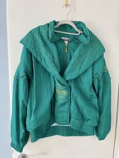 80ｓ Ｌ　派手柄ナイロンジャンパー　古着　個性