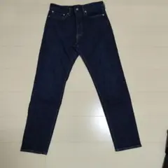 GU ストレートデニム ダークブルー