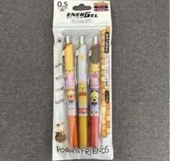 新品 ディズニー くまのプーさん エナージェル ゲルインクボールペン 3本セットのサムネイル