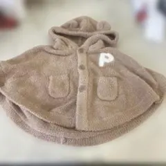 最終値下げ‼️846 ジェラートピケ　ポンチョ フード付き