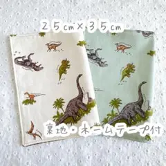 【415】ランチョンマット 給食ナフキン 25×35 男の子 恐竜柄