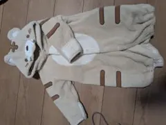 クマのフード付きロンパース 95cm未満