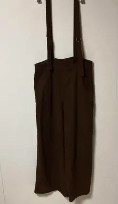 アルマデザイン　ブラウン サロペット ワイドレッグ