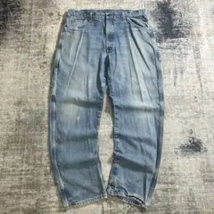 00s Dickies ディッキーズ デニムパンツ ペンキ オイル 濃紺 ワーク 