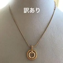 SWAROVSKI ゴールドクリスタルペンダントネックレス