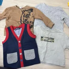 保育園　長袖カットソーとベスト4枚まとめ売り