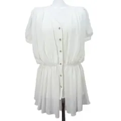 CECIL McBEE フェアリーグランジ Vネック シフォンチュニック レース