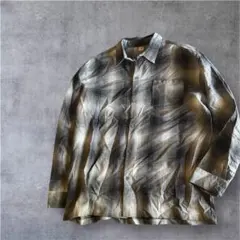 sei77様専用　USA製　CALTOP チェックオンブレウールシャツ 3XL