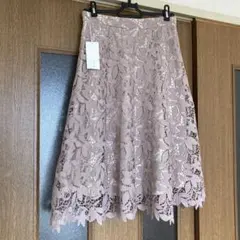 ピンクベージュ　フレアスカート　サイズ2