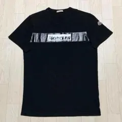 最新〔極美品〕モンクレール ロゴ ネイビー Tシャツ M 国内正規品