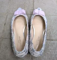 JILL STUART リボン付きフラットシューズ