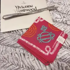 未使用品Vivienne Westwood刺繍大判ハンカチ