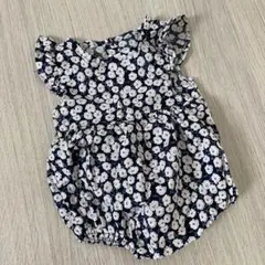 ベビーロンパース　小花柄　女の子