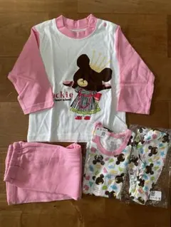 新品未使用　くまのがっこう　パジャマ上下　半袖シャツ　パンツ　4点セット　80