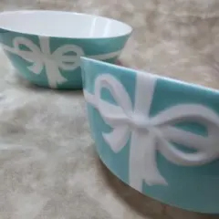 新品 ティファニー ブルーリボン ペア ボウル 箱入り TIFFANY&Co.（ティファニー） ブルーボックス ボウル ペア セット